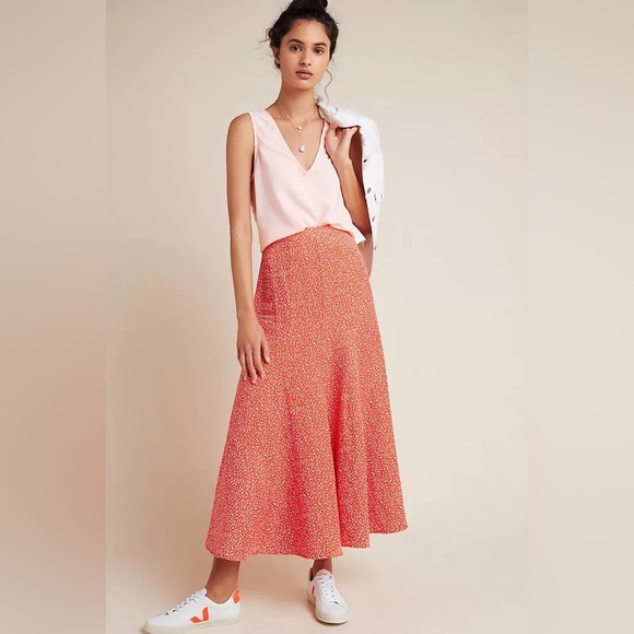 Anthropologie Moglea Dappled Maxi Skirt Size 8 - Picture 1 of 8
